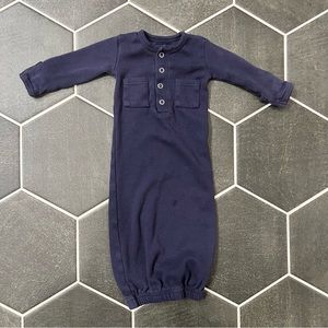 L’oved baby 0-3 month navy blue gown